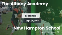 Matchup: The Albany Academy vs. New Hampton School  2018