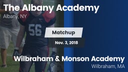 Matchup: The Albany Academy vs. Wilbraham & Monson Academy  2018