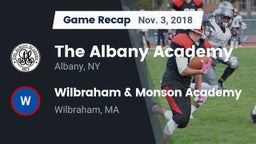 Recap: The Albany Academy vs. Wilbraham & Monson Academy  2018