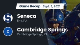 Recap: Seneca  vs. Cambridge Springs  2021