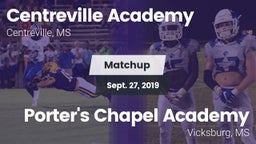 Matchup: Centreville Academy vs. Porter's Chapel Academy  2019