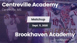 Matchup: Centreville Academy vs. Brookhaven Academy  2020