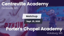 Matchup: Centreville Academy vs. Porter's Chapel Academy  2020