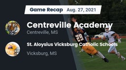 Recap: Centreville Academy  vs. St. Aloysius Vicksburg Catholic Schools 2021