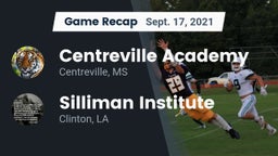 Recap: Centreville Academy  vs. Silliman Institute  2021