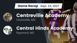 Recap: Centreville Academy  vs. Central Hinds Academy  2021
