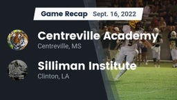 Recap: Centreville Academy  vs. Silliman Institute  2022