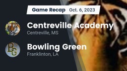 Recap: Centreville Academy  vs. Bowling Green  2023