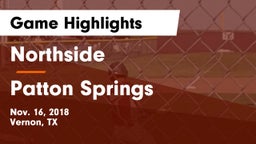 Northside  vs Patton Springs Game Highlights - Nov. 16, 2018