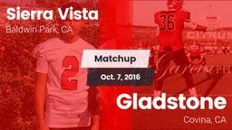 Matchup: Sierra Vista vs. Gladstone  2016