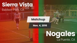 Matchup: Sierra Vista vs. Nogales  2016
