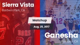 Matchup: Sierra Vista vs. Ganesha  2017