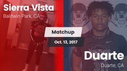 Matchup: Sierra Vista vs. Duarte  2017