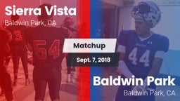 Matchup: Sierra Vista vs. Baldwin Park  2018