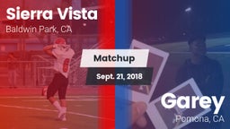 Matchup: Sierra Vista vs. Garey  2018