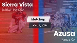 Matchup: Sierra Vista vs. Azusa  2018