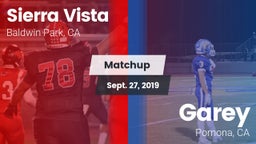 Matchup: Sierra Vista vs. Garey  2019