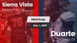 Matchup: Sierra Vista vs. Duarte  2019