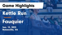Kettle Run  vs Fauquier  Game Highlights - Jan. 13, 2023
