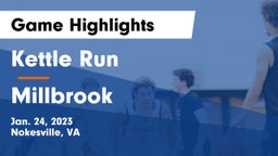 Kettle Run  vs Millbrook  Game Highlights - Jan. 24, 2023