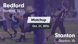 Matchup: Bedford vs. Stanton  2016