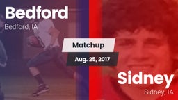 Matchup: Bedford vs. Sidney  2017