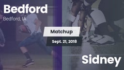 Matchup: Bedford vs. Sidney 2018