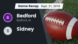 Recap: Bedford  vs. Sidney 2018