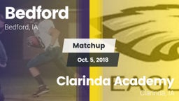Matchup: Bedford vs. Clarinda Academy  2018