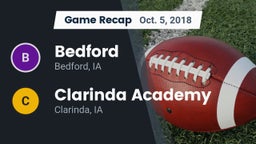 Recap: Bedford  vs. Clarinda Academy  2018