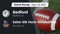 Recap: Bedford  vs. Exira-Elk Horn-Kimballton 2021
