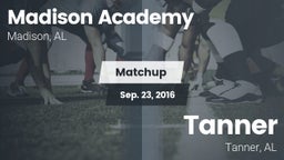 Matchup: Madison Academy vs. Tanner  2016