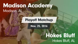 Matchup: Madison Academy vs. Hokes Bluff  2016