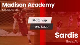 Matchup: Madison Academy vs. Sardis  2017