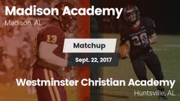 Matchup: Madison Academy vs. Westminster Christian Academy 2017