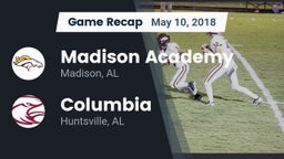 Recap: Madison Academy  vs. Columbia  2018