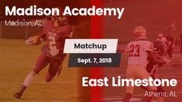 Matchup: Madison Academy vs. East Limestone  2018
