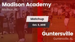 Matchup: Madison Academy vs. Guntersville  2018