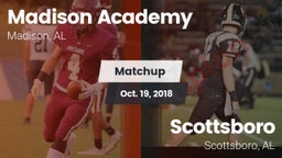 Matchup: Madison Academy vs. Scottsboro  2018