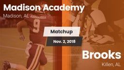 Matchup: Madison Academy vs. Brooks  2018