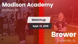 Matchup: Madison Academy vs. Brewer  2019