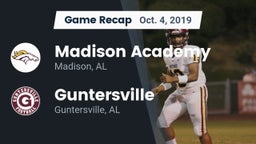 Recap: Madison Academy  vs. Guntersville  2019