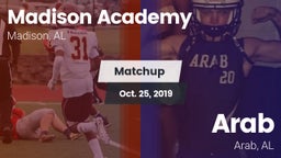 Matchup: Madison Academy vs. Arab  2019