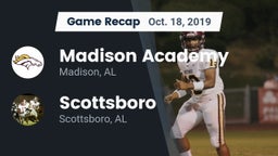 Recap: Madison Academy  vs. Scottsboro  2019