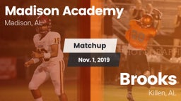 Matchup: Madison Academy vs. Brooks  2019
