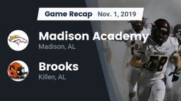 Recap: Madison Academy  vs. Brooks  2019