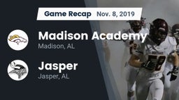 Recap: Madison Academy  vs. Jasper  2019