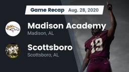 Recap: Madison Academy  vs. Scottsboro  2020
