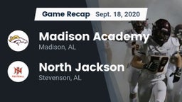 Recap: Madison Academy  vs. North Jackson  2020