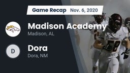 Recap: Madison Academy  vs. Dora  2020